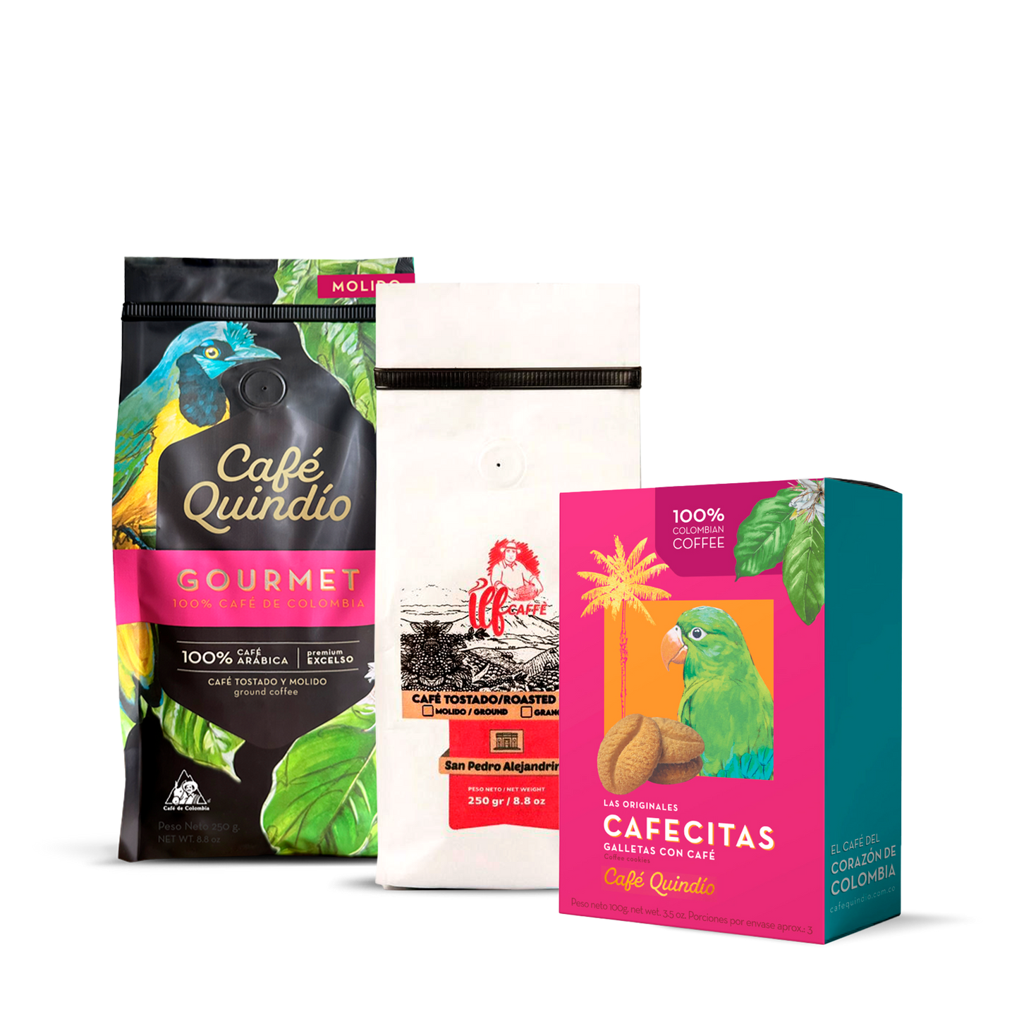 ILF CAFFE + Quindío Coffee 250 gr + "CAFECITAS" Coffee Cookie